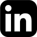 Linkedin logo negative